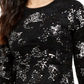 Alfani Women's Embellished Eyelash Sweater Black Size Medium
