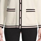 Anne Klein Women's Ivory Long Sleeve Sweater White Size Medium