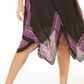 INC International Concepts Women's Printed Handkerchief Hem Dress Black Size Petite Small