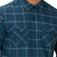 Hurley Men's Pitfire Plaid Shirt Blue Size Small