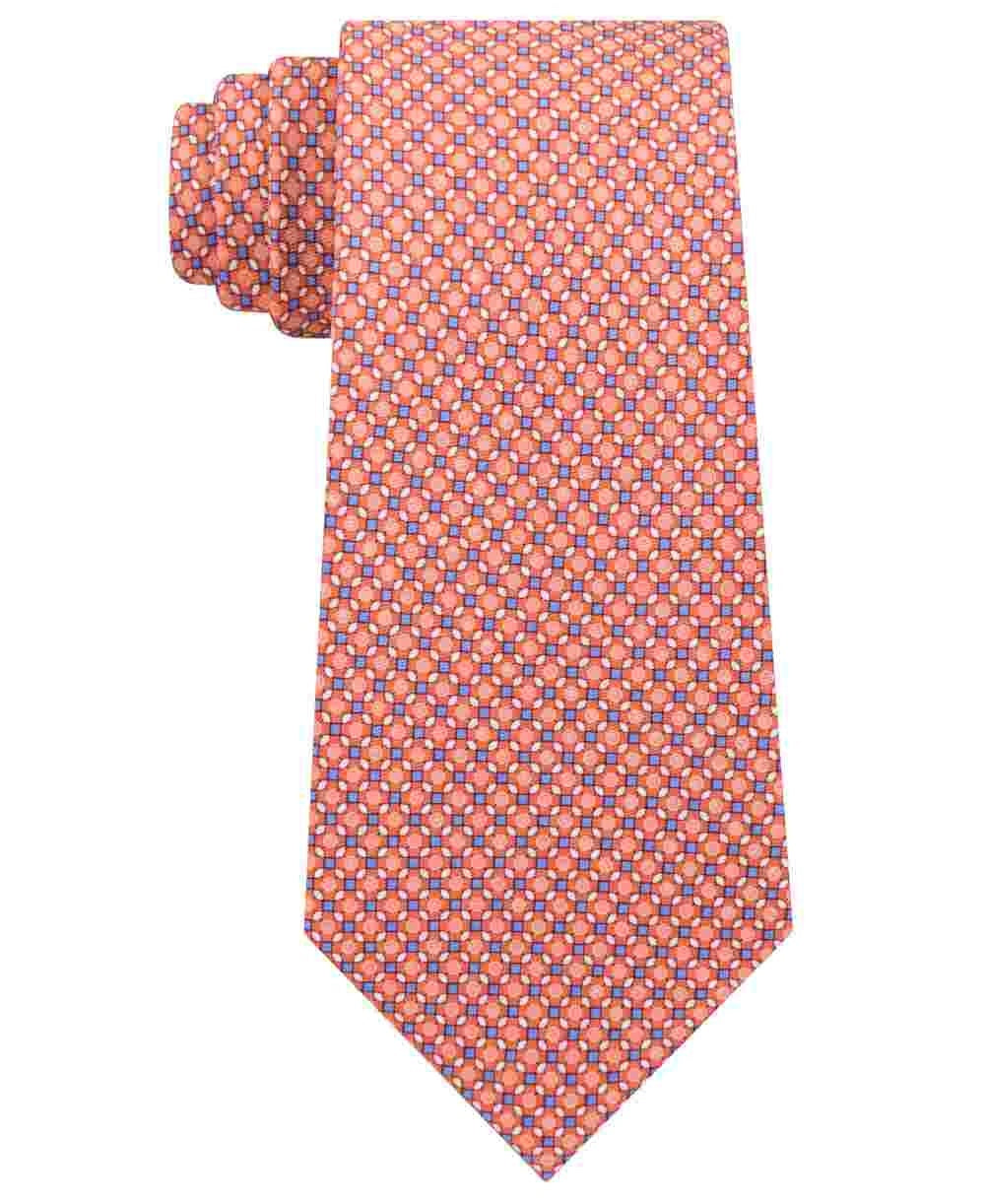 Michael Kors Men's Silk Business Neck Tie Orange Size Regular