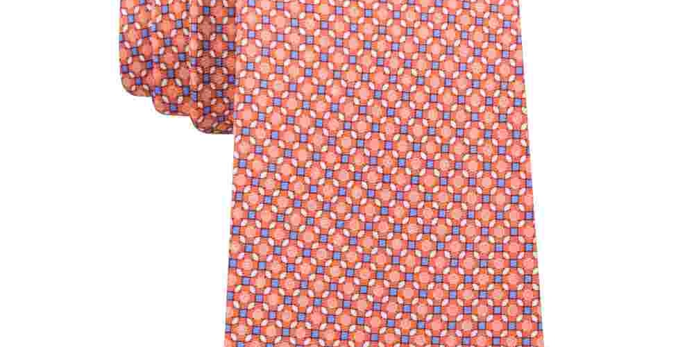 Michael Kors Men's Silk Business Neck Tie Orange Size Regular