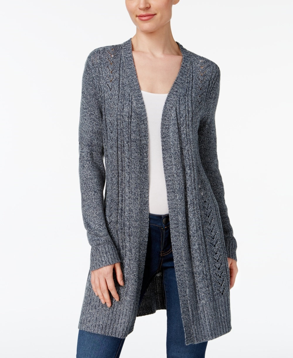 Karen Scott Women's Turbo Duster Cardigan Blue Size XX-Large