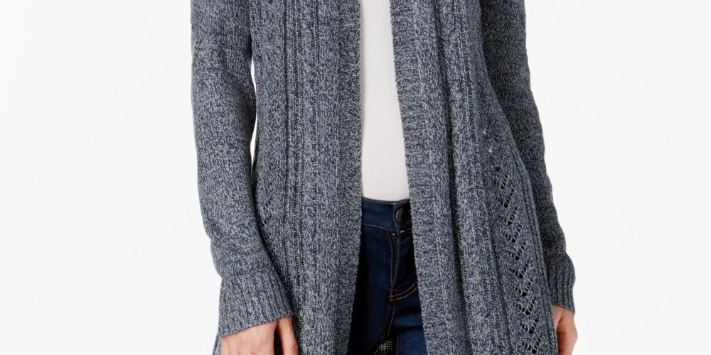 Karen Scott Women's Turbo Duster Cardigan Blue Size XX-Large
