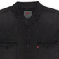 Levi's Men's Matthew New Western Denim Shirt Black -Smoke Gray Size S
