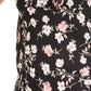 Bar III Women's Floral Print Sleeveless Top Black Size XX-Small