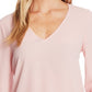 CeCe Women's Tie Sleeve Top Red Size Large