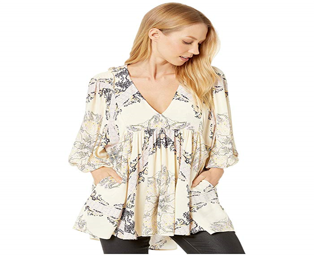 Free People Women's Talk Tunic White Size Small