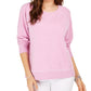 Style & Co Women's Contrast Stitched Sweatshirt Purple Size Small