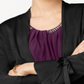 Alfani Women's Tie Sleeve Cardigan Black Size Petite S