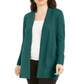 JM Collection Women's Open Front Cardigan Green Size Petite S