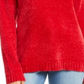 Karen Scott Women's Envelope Neck Chenille Sweater Red Size Petite S/M