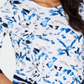 Alfani Women's Blouse Cobalt Breeze Blue Size Petite Large