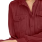 Bar III Women's Tie Hem Button Front Top Bronze Size S
