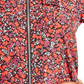 Michael Kors Women's Plus Woodland Leaf Blouse Printed Zip Front Red Size 0X