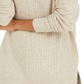 Style & Co Women's Ribbed Turtleneck Sweater Wheat  Size Petite S