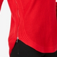 INC International Concepts Women's Waffle Knit Side Zip Tunic Sweater Red Size Petite L