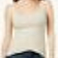 Maison Jules Women's Printed Spaghetti Strap Square Neck Tank Top Brown Size XX-Large