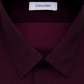 Calvin Klein Men's Heather Collared Work Dress Shirt Wine Size 17/32-33