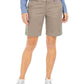 Tommy Hilfiger Women's Solid 9" Chino Shorts Gray Size 18