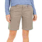 Tommy Hilfiger Women's Solid 9" Chino Shorts Gray Size 18
