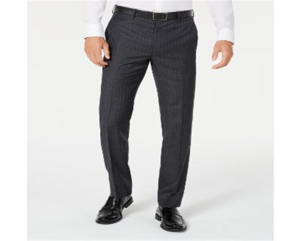 Ralph Lauren Men's Classic Fit UltraFlex Stretch Stripe Suit Pants Gray Size 52X30