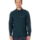 Lacoste Men's Regular Fit Check Cotton Shirt Blue Size 38