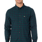 Lacoste Men's Regular Fit Check Cotton Shirt Blue Size 38