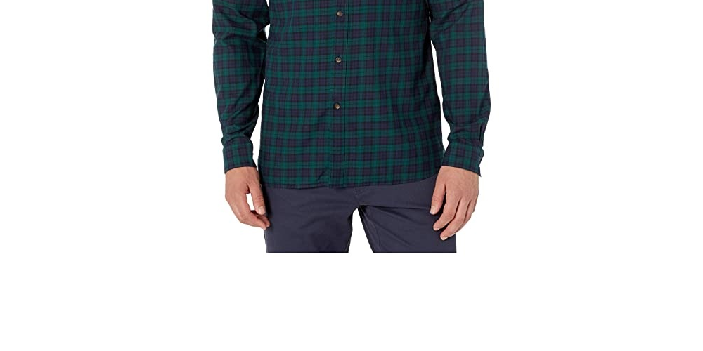 Lacoste Men's Regular Fit Check Cotton Shirt Blue Size 38