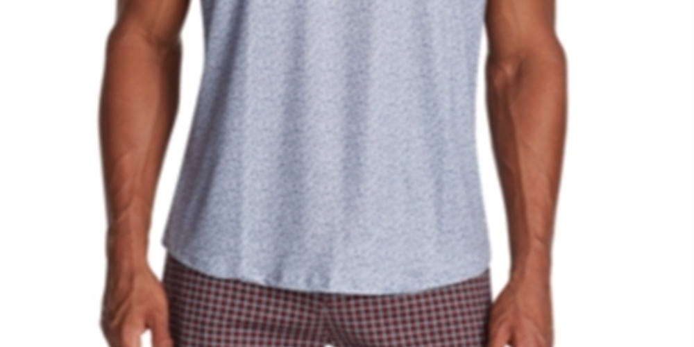 Tallia Men's Slim Fit Stretch Leopard Print Short Sleeve T-Shirt Gray Size Small