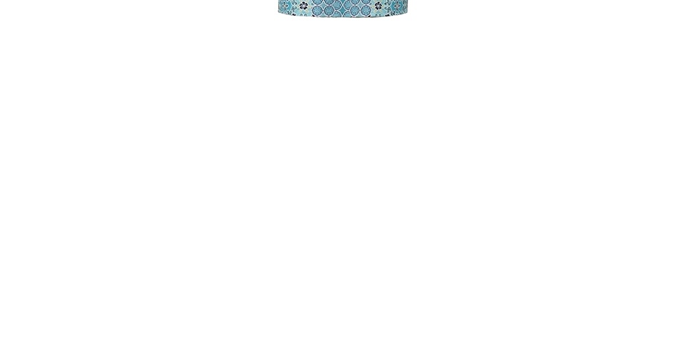 Charter Club Women's Mixed Print Sleeveless Dress  Blue Size Small