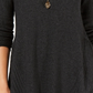 Style & Co Women's High Low Tunic Sweater Gray Size Medium