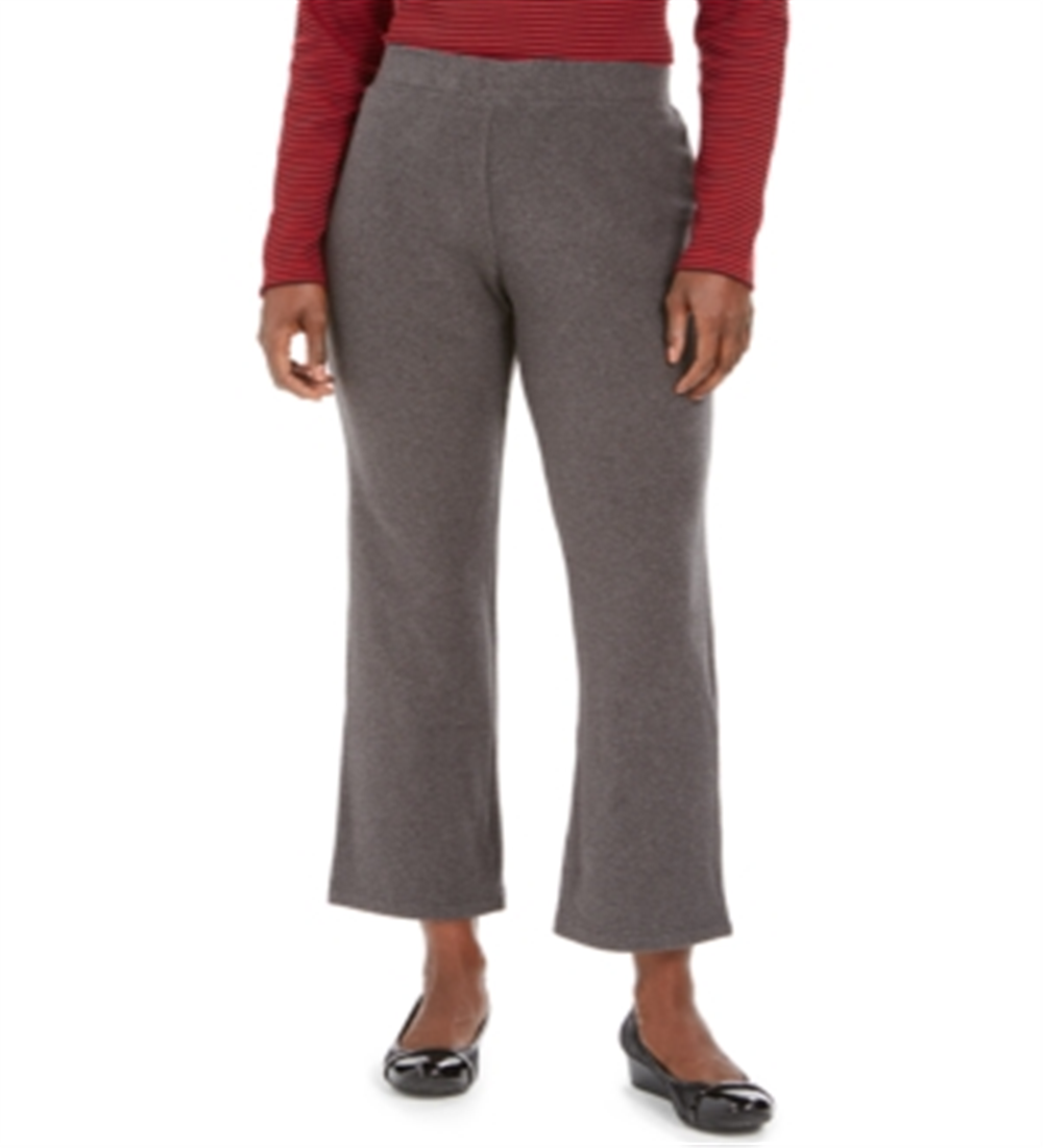 Karen Scott Women's Microfleece Pants Charcoal Size Petite S