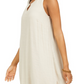 JM Collection Women's Lace Inset Shift Dress Beige Size Large