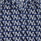 Charter Club Women's Printed V Neck Top Blue Size Medium