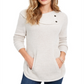 Style & Co Women's Envelope Neck Sweater Creme Size PP