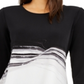 Alfani Women's Asymmetrical Stretch Blouse Black Size Small