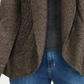 Karen Scott Women's Cocoon Cardigan Java Brown Size Petite S