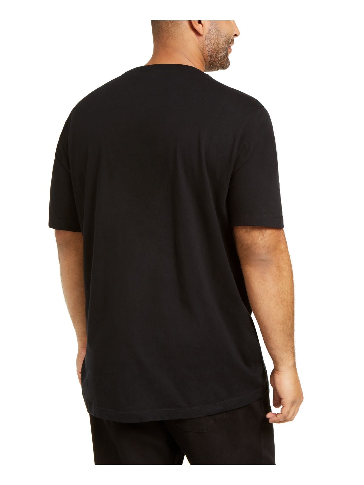 INC International Concepts Men's Sequined Graphic T-Shirt Black Size 3X