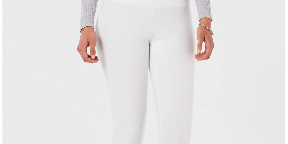 INC Women's  Fashion Shaping Leggings White Size XS