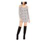 Marciano Women's Houndstooth Mini Sheath Dress Black Size XX-Small
