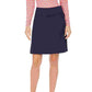 Charter Club Women's Solid Above The Knee A Line Wear To Work Skirt Blue Size Medium