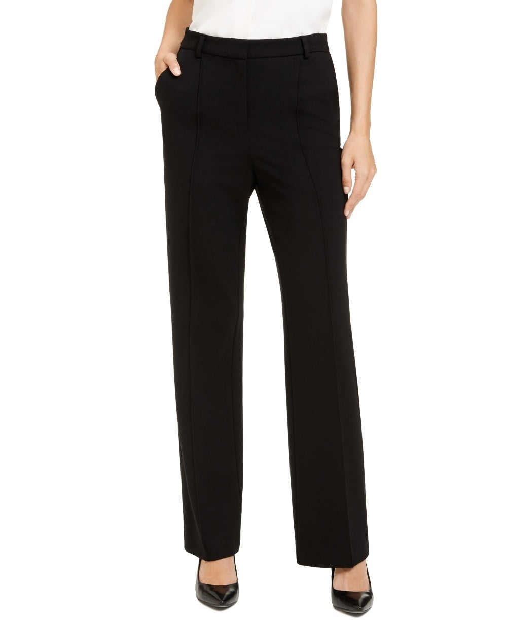 Alfani Women's High Waist Pleated Wide Leg Pants Black Size 6
