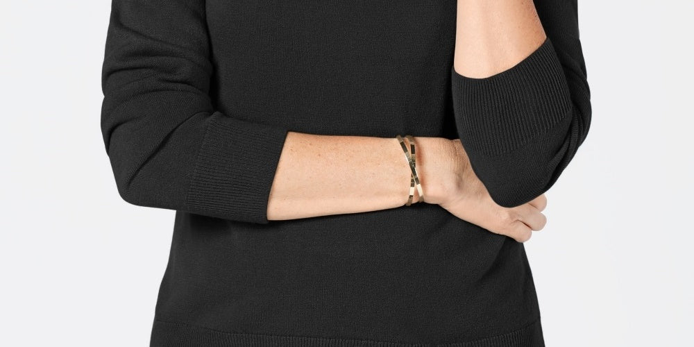 Karen Scott Women's Turtleneck Sweater Black Size X-Small