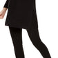 Eileen Fisher Women's Organic Linen Blend Tunic Sweater Black Size XX-Small