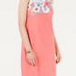 Charter Club Women's Floral Print Shift Dress Pink Size Petite S