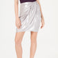 INC International Concepts Women's Satin Sarong Skirt  Silver Size 14 Petite