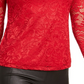 Thalia Sodi Women's Lace Off The Shoulder Top Red Size XX-Large