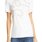 St. John Collection Women's Studded Soft Wash Jersey Tee Size White Size Small