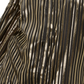 Alfani Women's Metallic Stripe Blouse Black Size Large